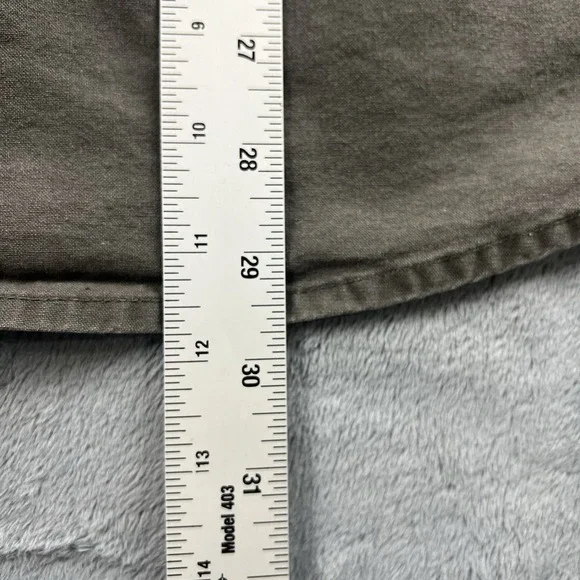 Cabelas Canvas Shooting Shirt Youth XL Hunting Shoulder Pad Green Field Safari - Picture 12 of 13